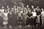 Účastníci krajské soutěže hudebních škol v Trutnově - 1950