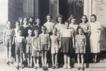Klavírní třída Elen Kastnerové - červen 1953