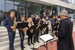 Koncert Big Bandů Baunatal & Vrchlabí před radnicí v Baunatalu