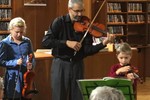 Vystoupení mladých houslistů v knihovně 10.10.2017